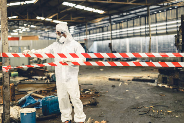 Professional Infectious Disease Decontamination technician working in Monroeville, NJ